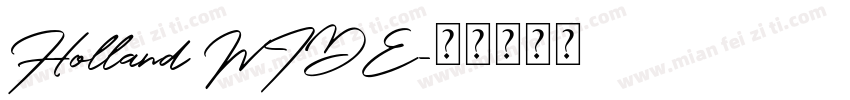 Holland WIDE字体转换